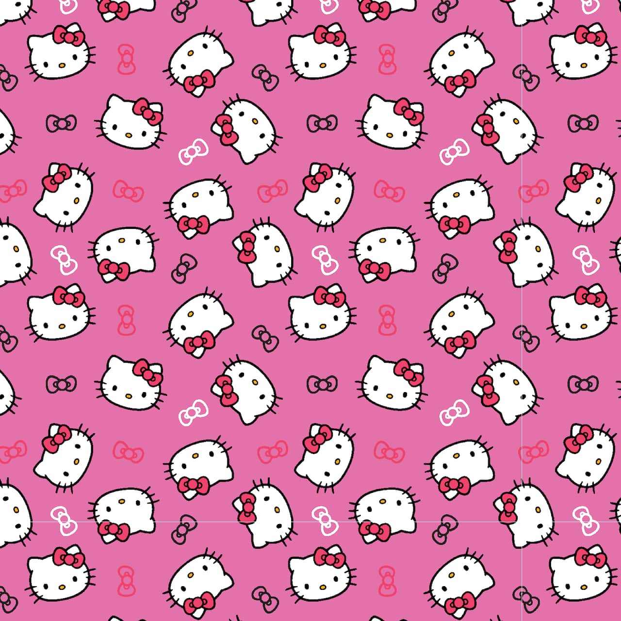 Sanrio® Hello Kitty Pink Hello Kitty Head Cotton Fabric